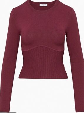 Babaton Sculpt Knit Empire Long Sleeve Shirt